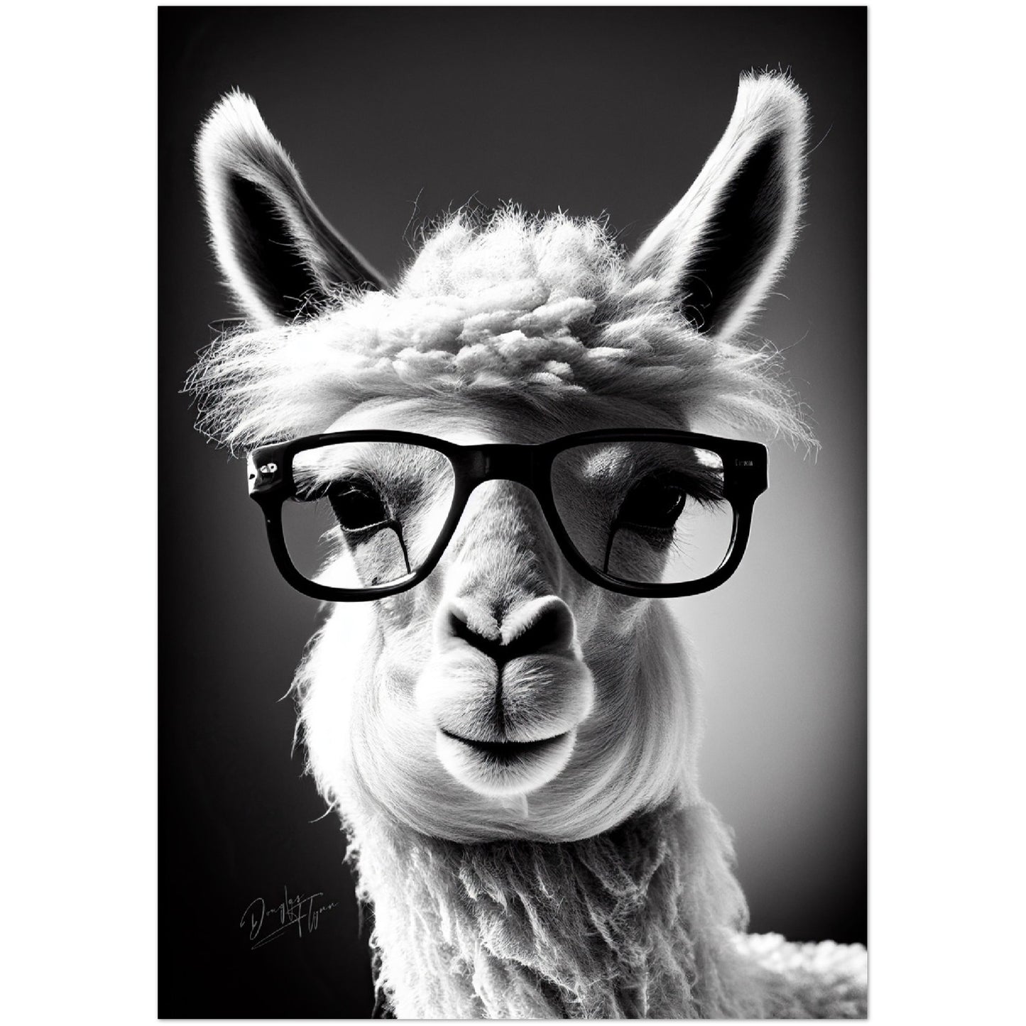 »Llama Logic« retro poster