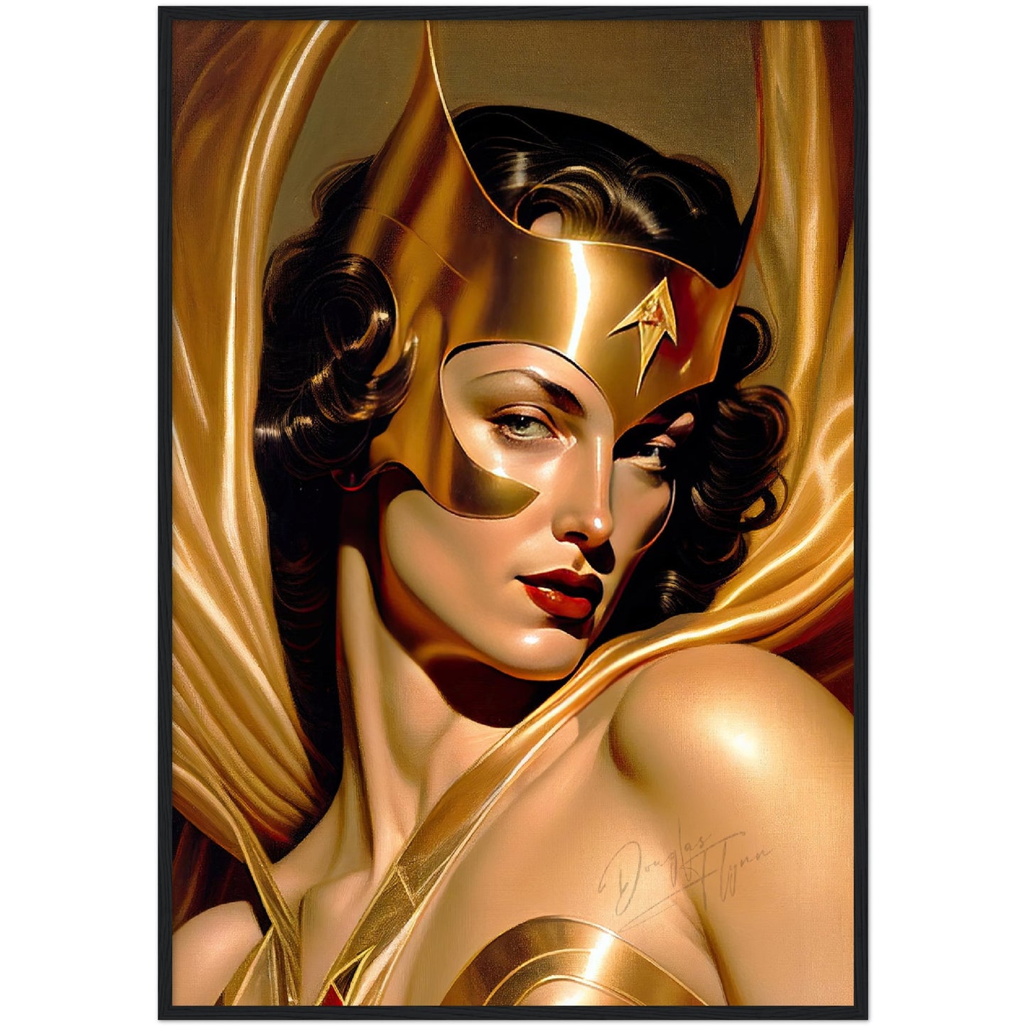 »The Golden Guardian« retro poster