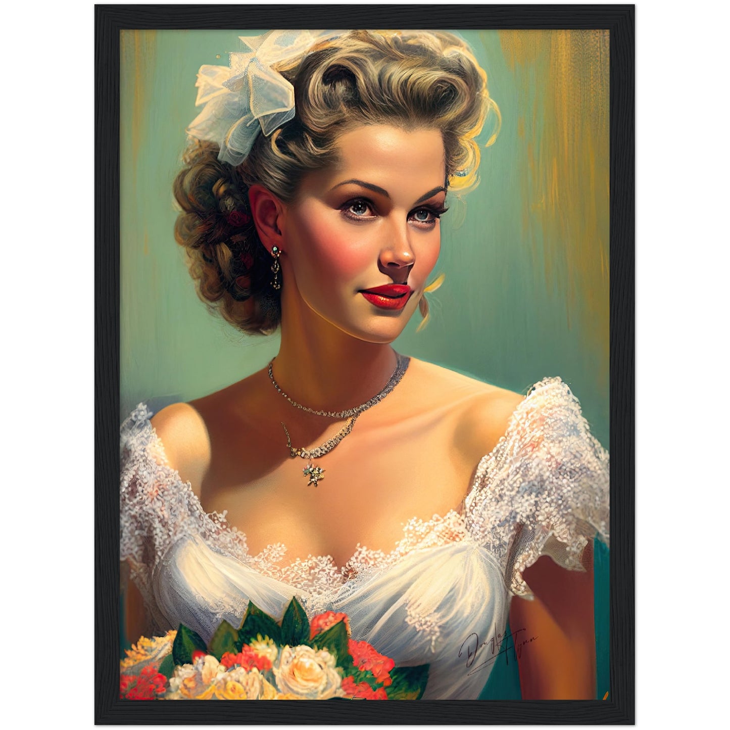 »Vintage Wedding Dreams« retro poster