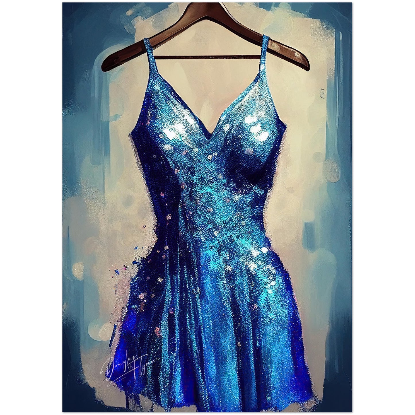 »Oceanic Glimmer Gown«