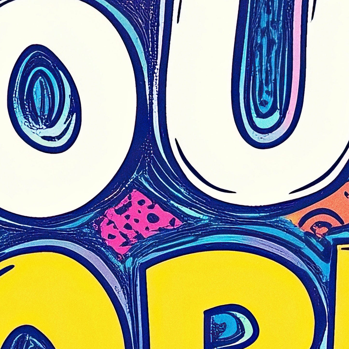 »Color Your World« arty poster