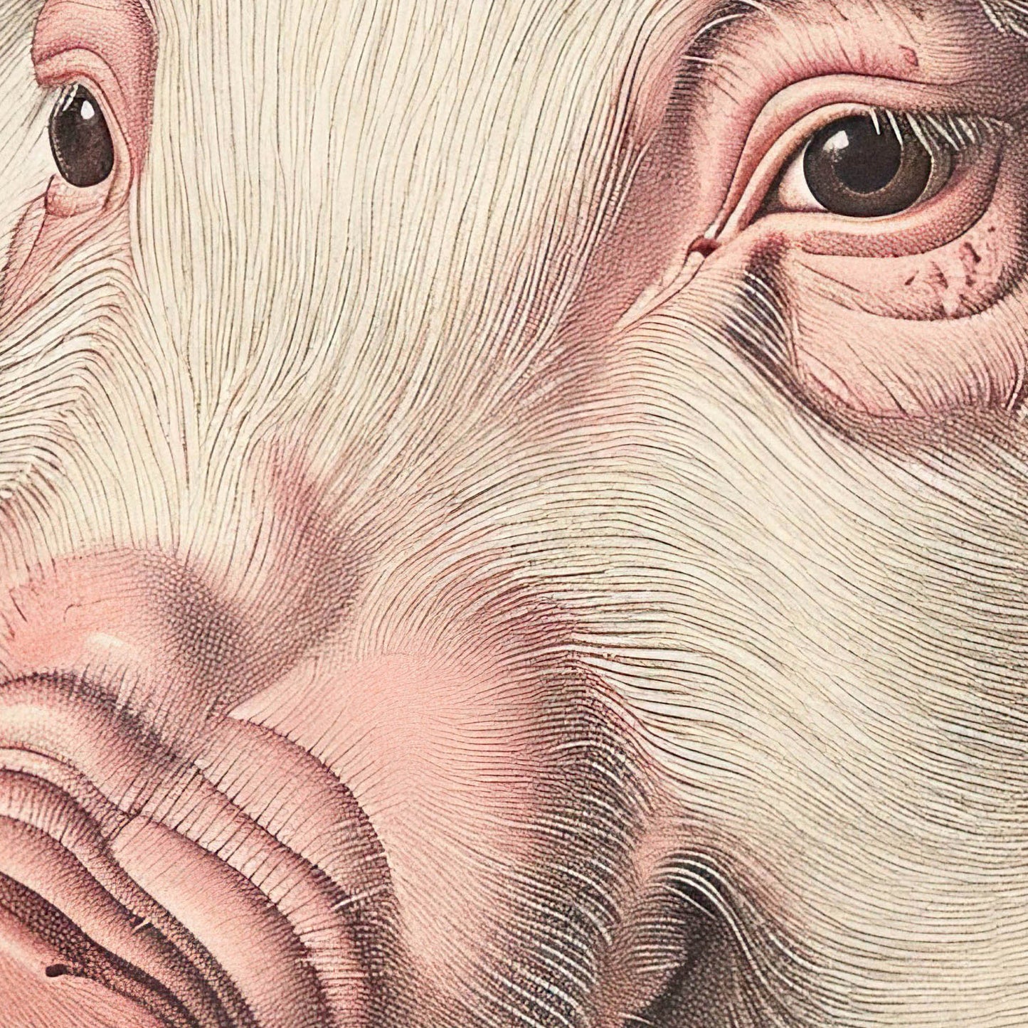»Pig« zoologisk vintageposter