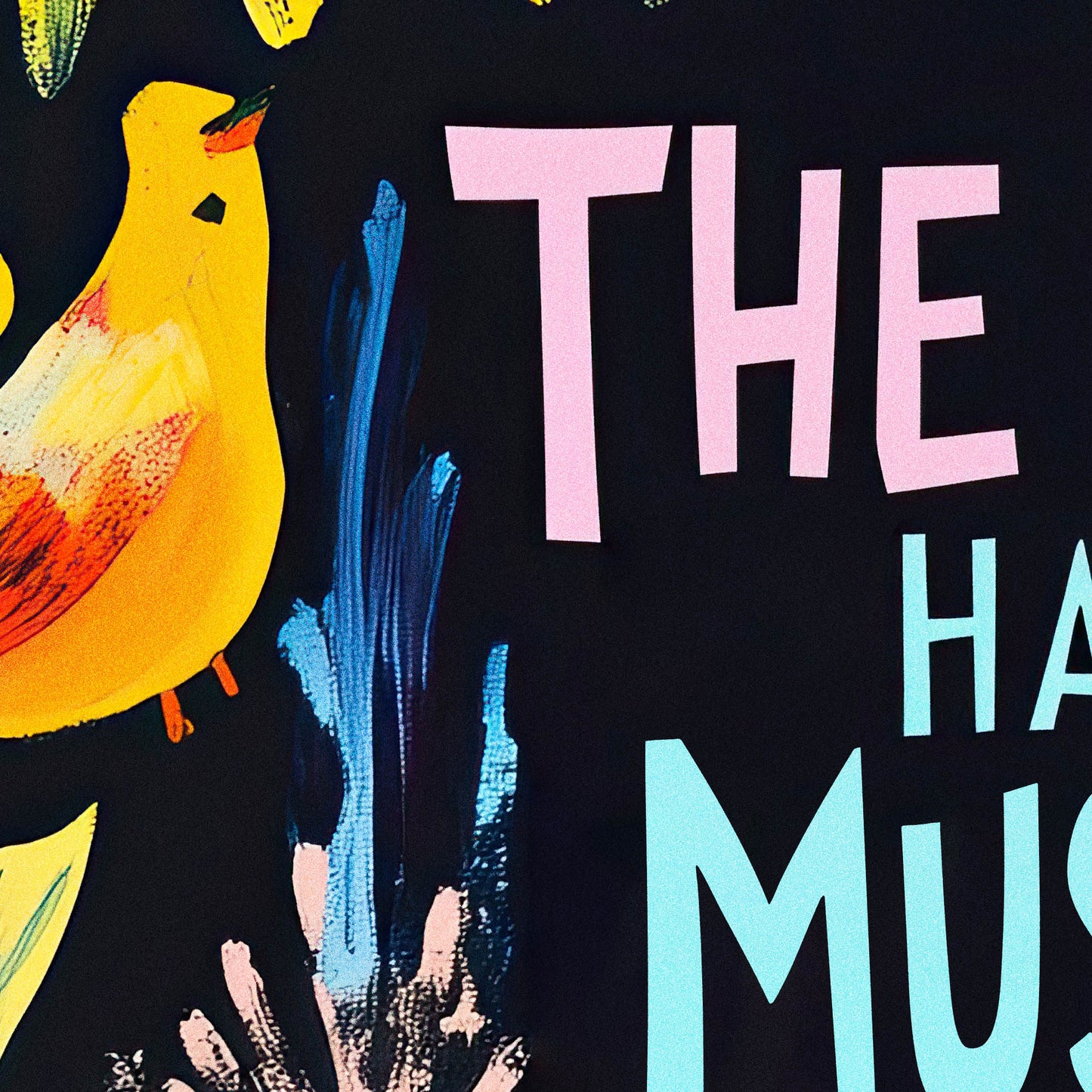 »The Earth Has Music For Those Who Listen« arty poster