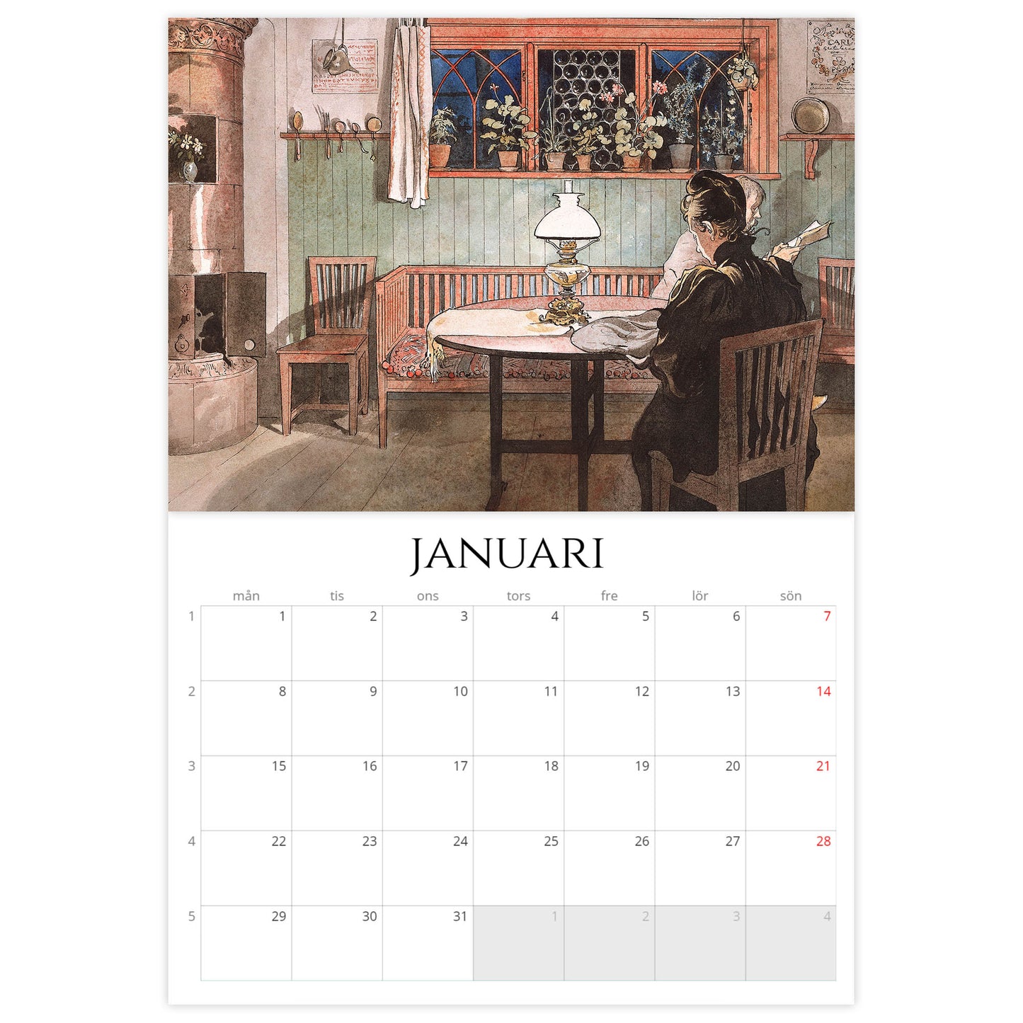 »Ett Hem av Carl Larsson« Väggkalender 2024