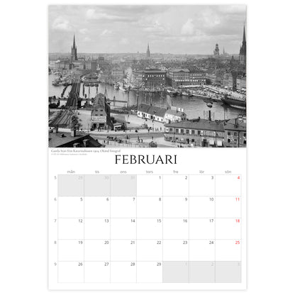 »Stockholmsnostalgi från ovan« Väggkalender 2024