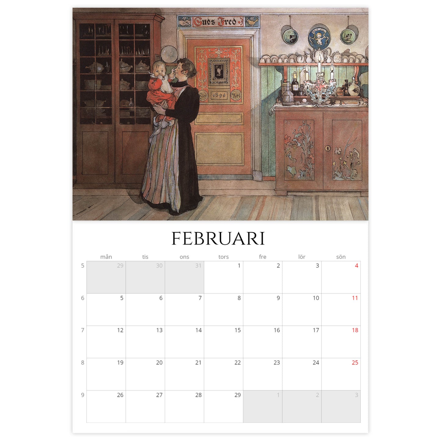 »Ett Hem av Carl Larsson« Väggkalender 2024