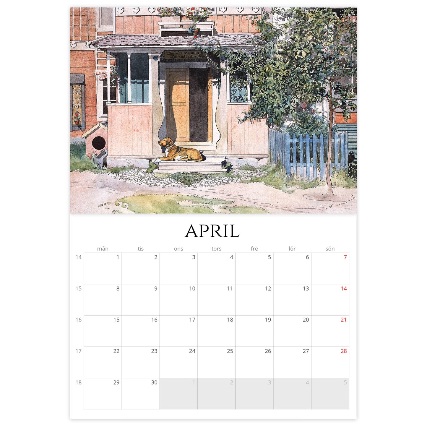 »Ett Hem av Carl Larsson« Väggkalender 2024