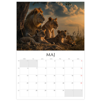 »Colorful Safari, 1« Väggkalender 2024