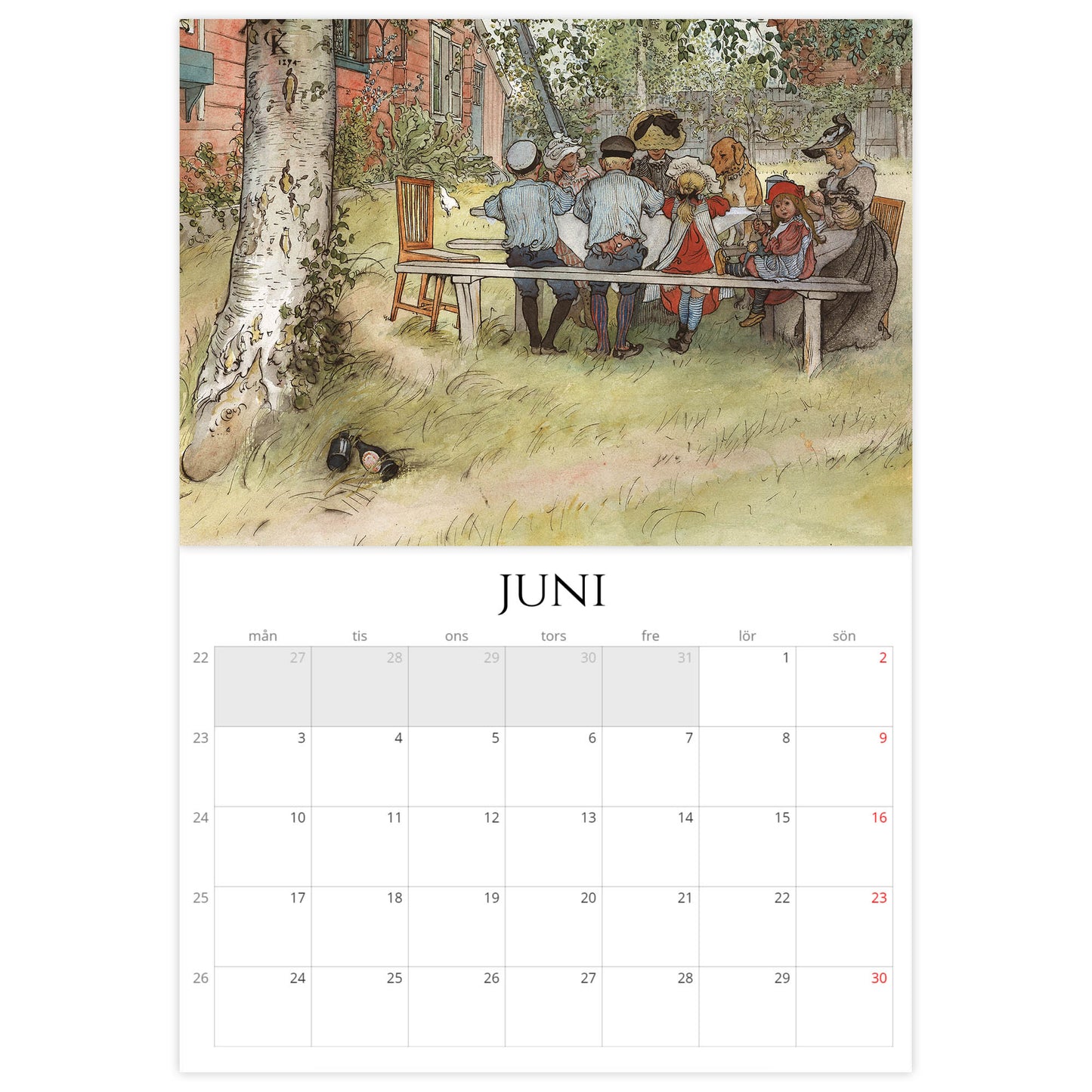 »Ett Hem av Carl Larsson« Väggkalender 2024