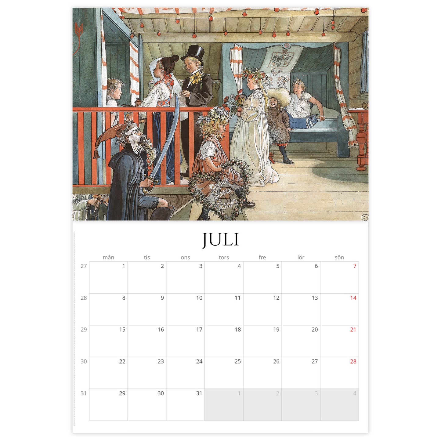 »Ett Hem av Carl Larsson« Väggkalender 2024