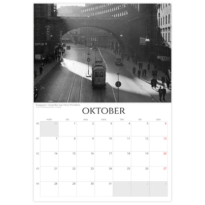 »Stockholmsnostalgi från ovan« Väggkalender 2024