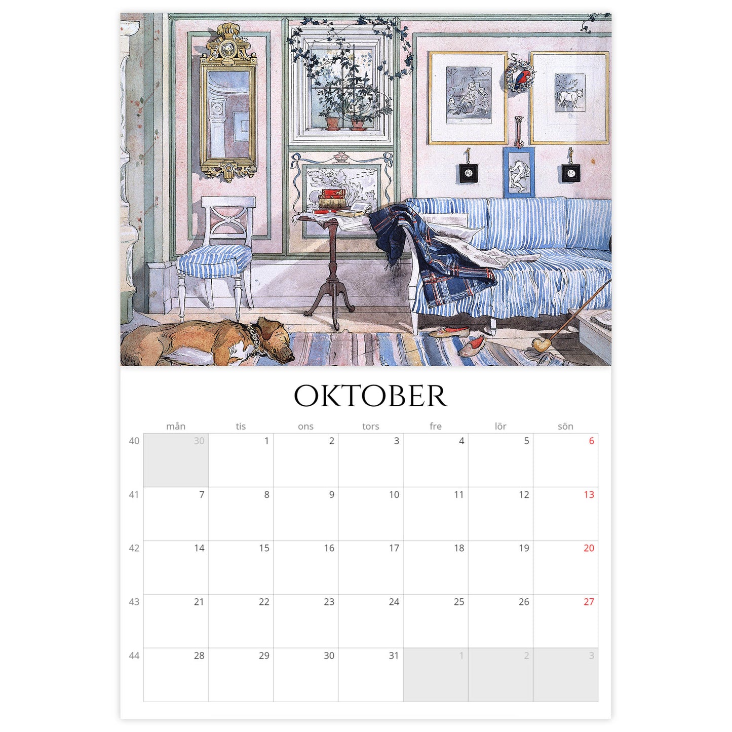 »Ett Hem av Carl Larsson« Väggkalender 2024