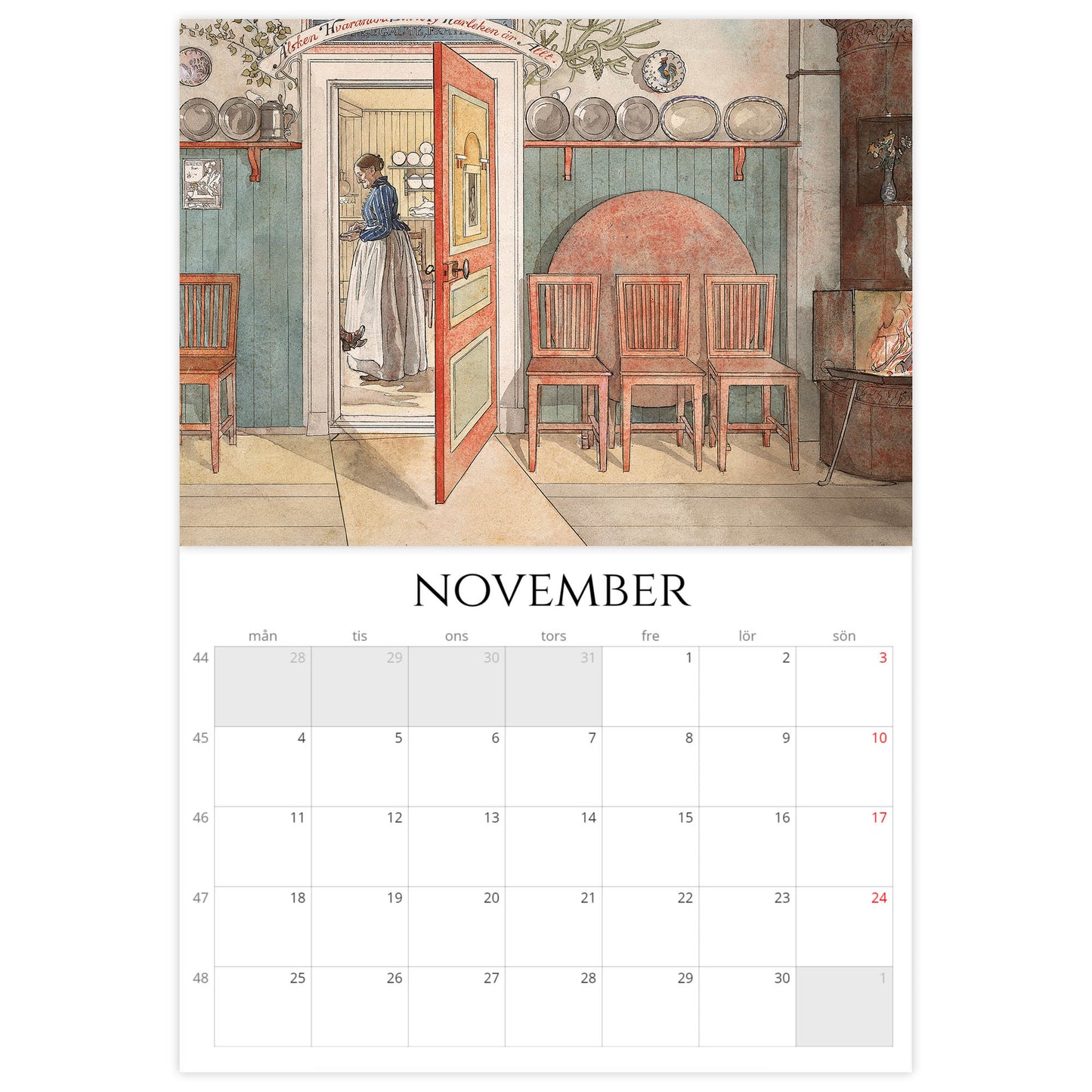 »Ett Hem av Carl Larsson« Väggkalender 2024