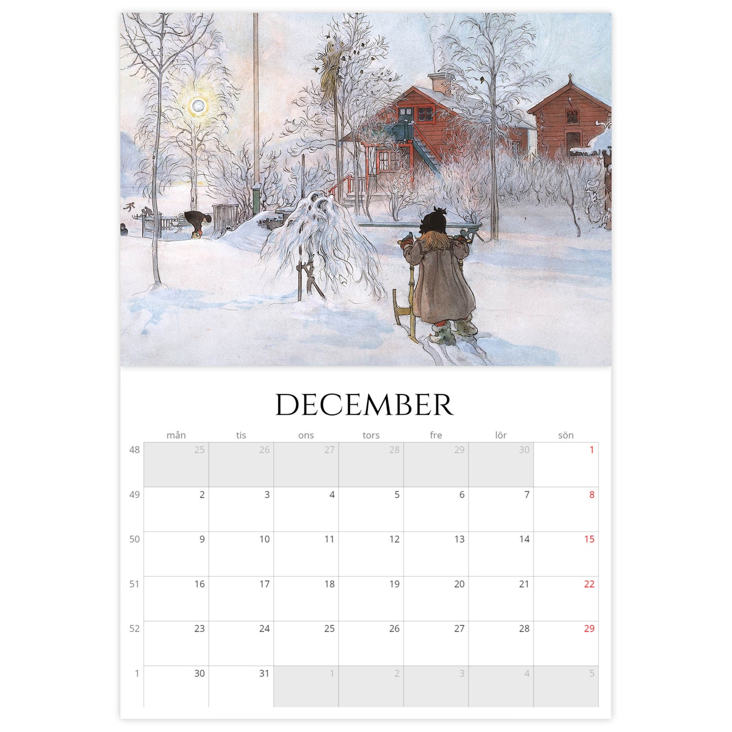 »Ett Hem av Carl Larsson« Väggkalender 2024