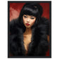 »Elegant Lady with Black Fur 4«