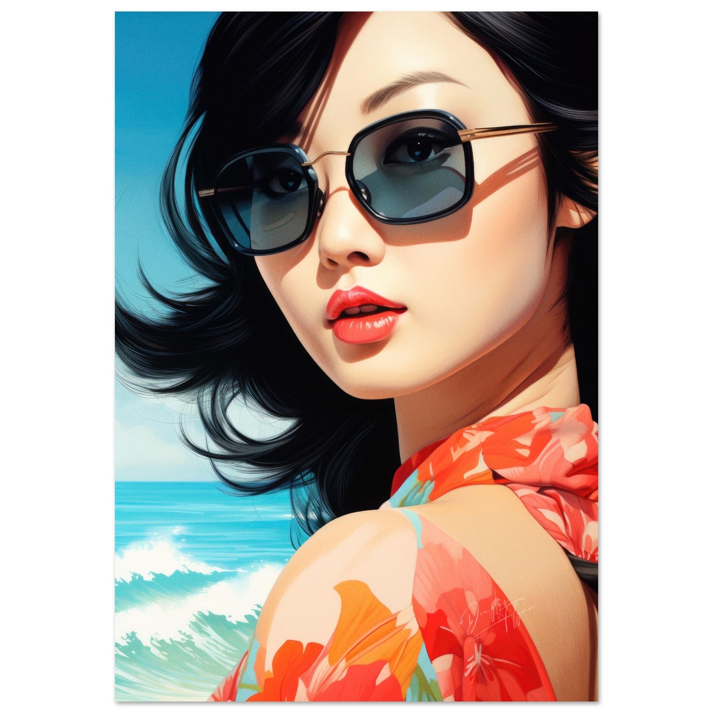 »Girl Oriental Beach Wear 1«