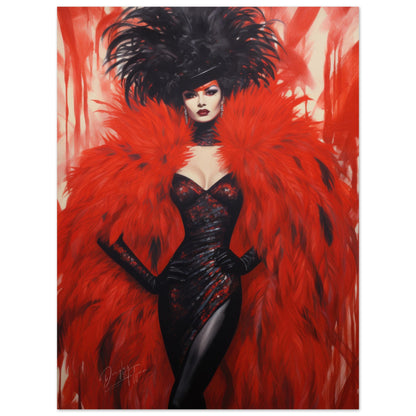 »Hollywood Red Carneval Girl 1«