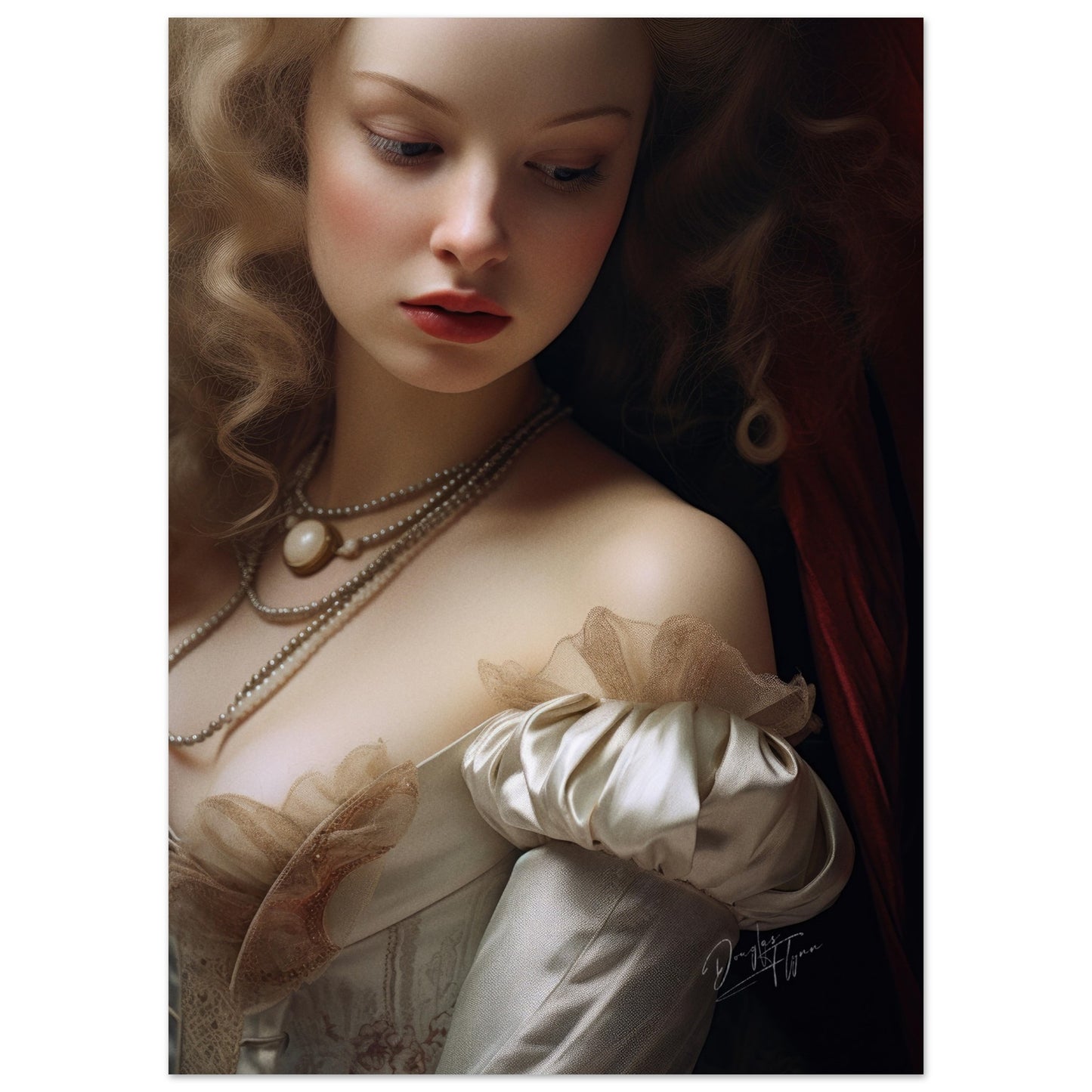 »Anne Rococo Girl Portrait 4«