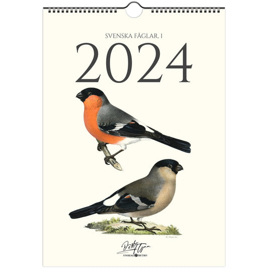 »Svenska fåglar 1« 2024, väggkalender
