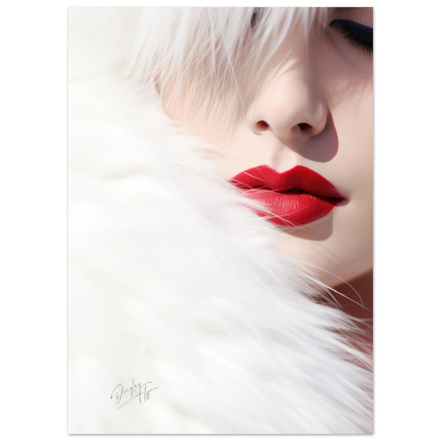 »Girl With White Fur 3«