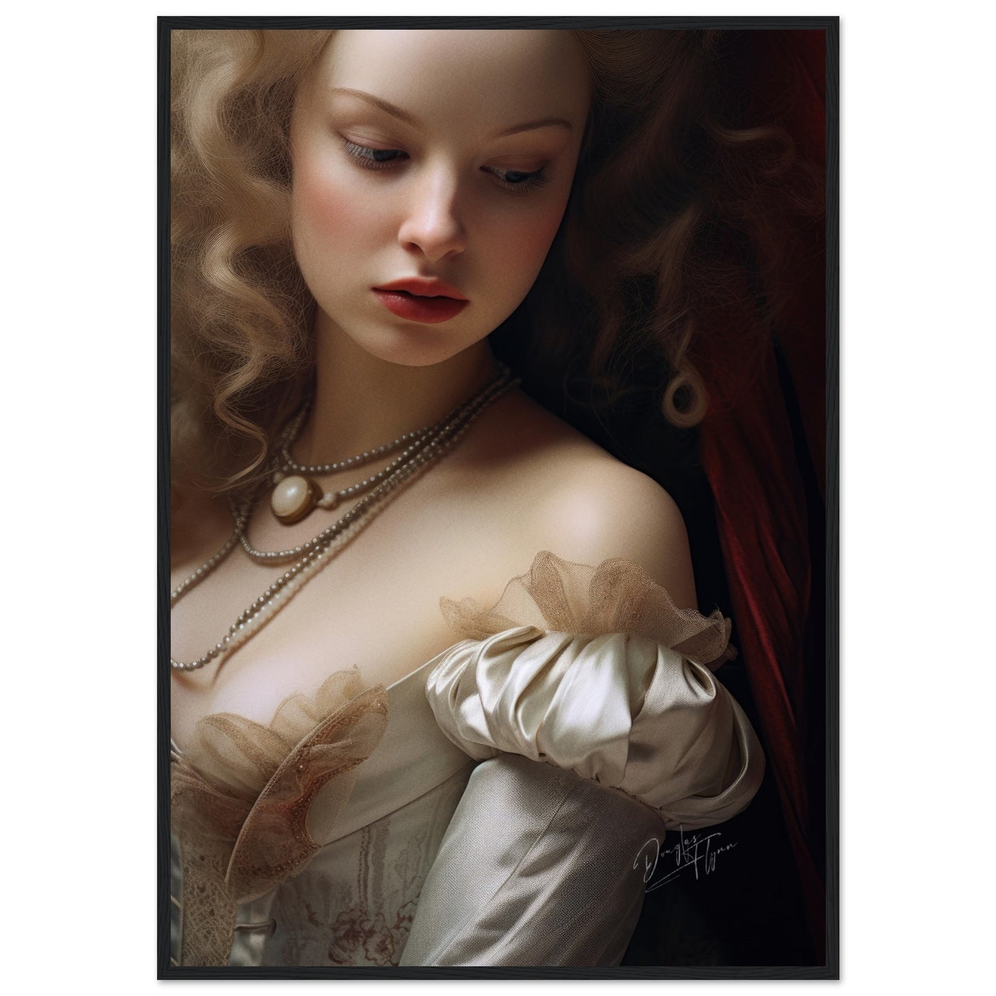 »Anne Rococo Girl Portrait 4«