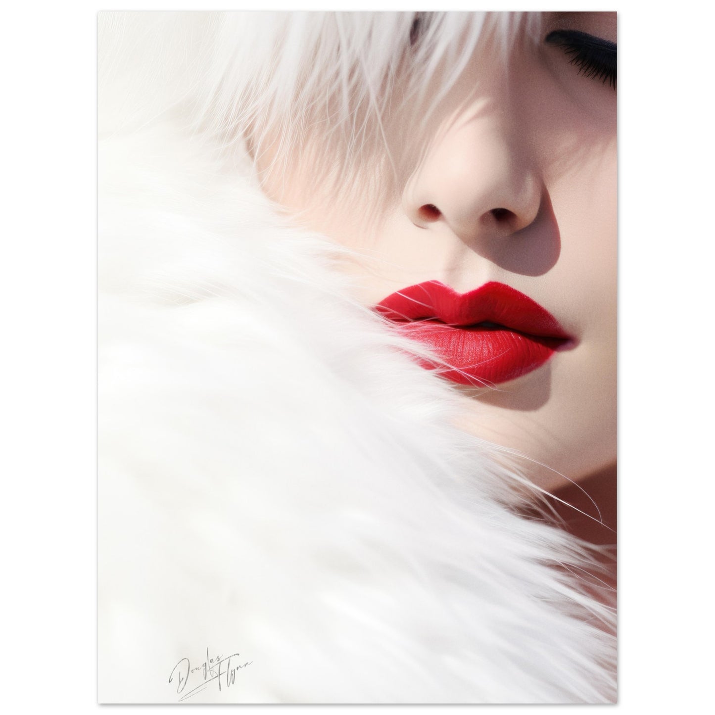 »Girl With White Fur 3«