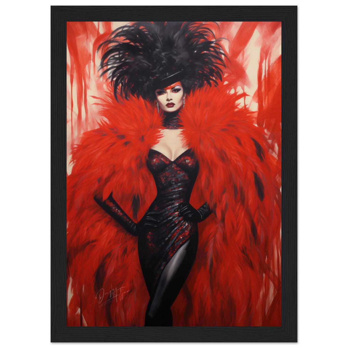 »Hollywood Red Carneval Girl 1«