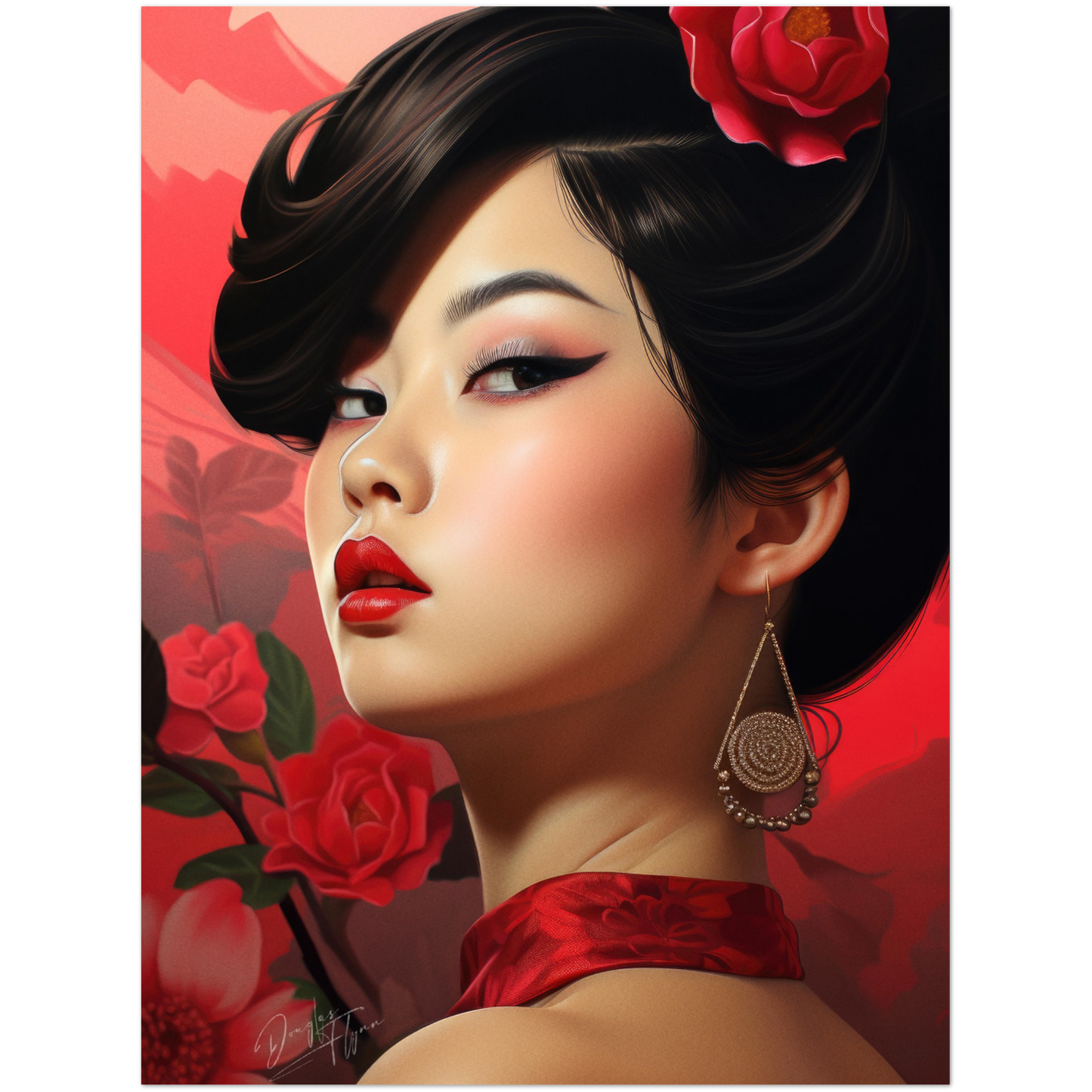 »Oriental Vintage Girl 4«