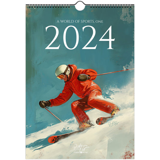»A Wold of Sports, 1« Väggkalender 2024