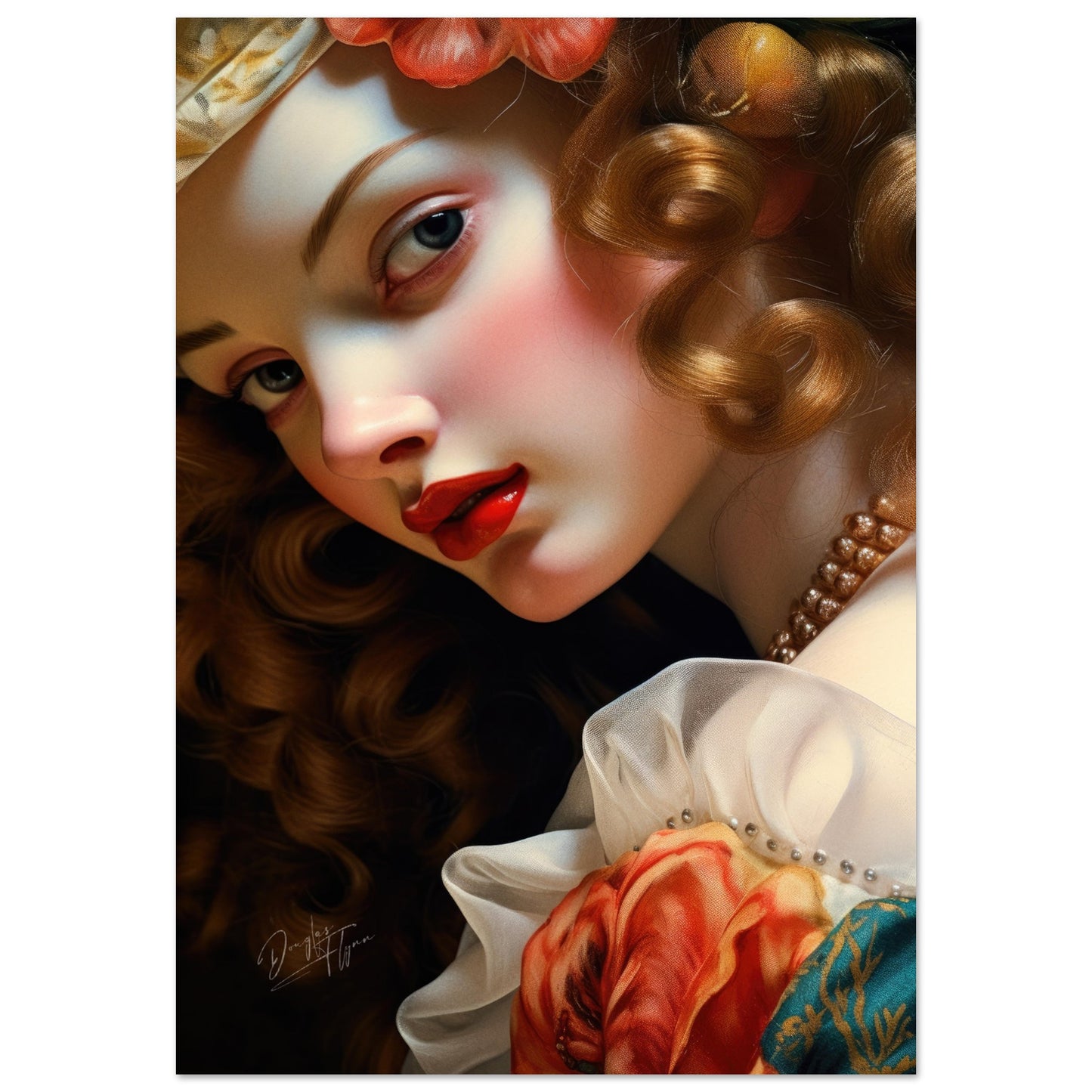 »Anne Rococo Girl Portrait 3«