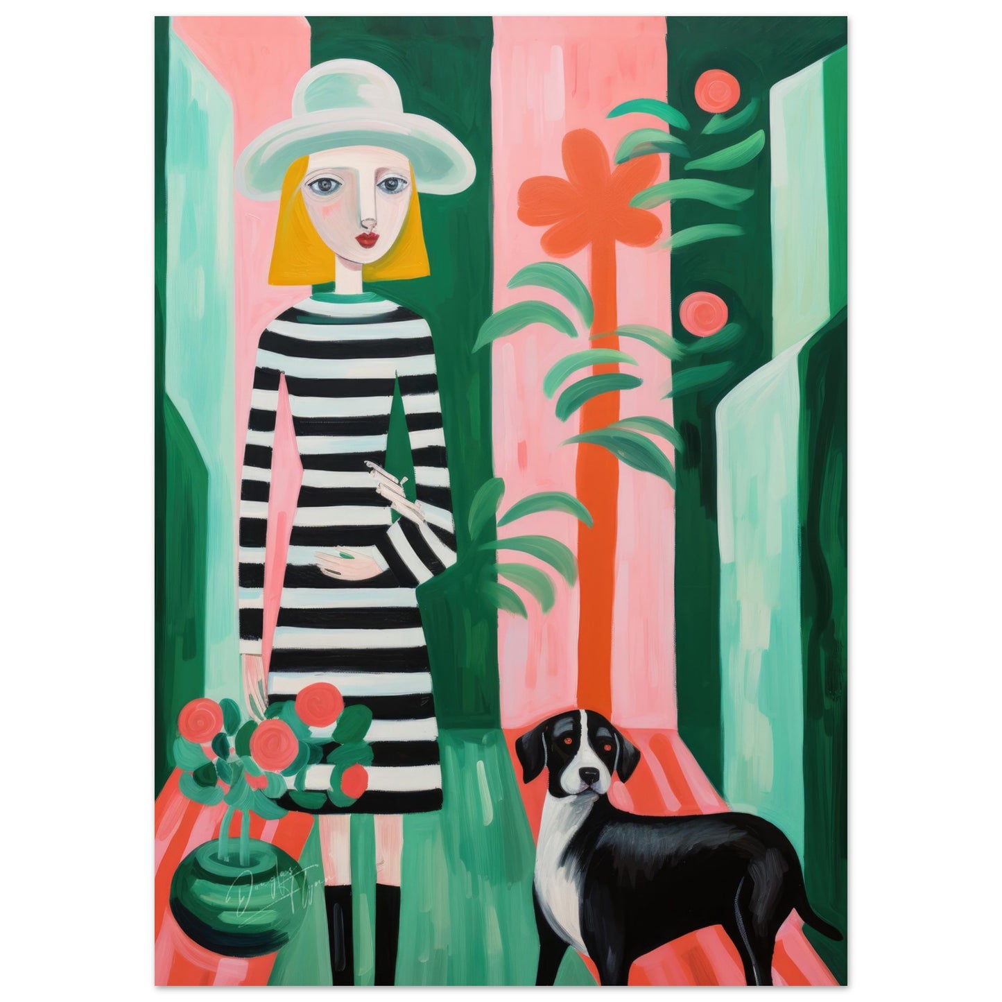 »Cecila and Her Dog«