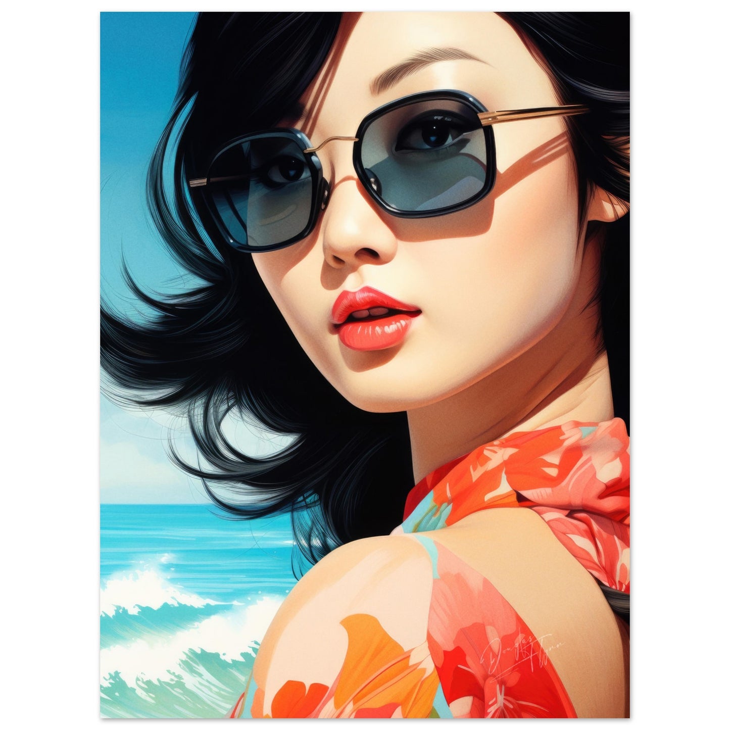 »Girl Oriental Beach Wear 1«
