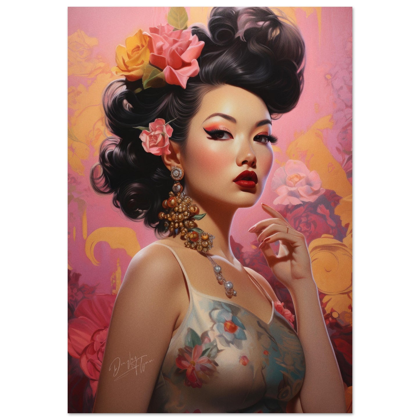 »Girl Oriental Pink Glamour«
