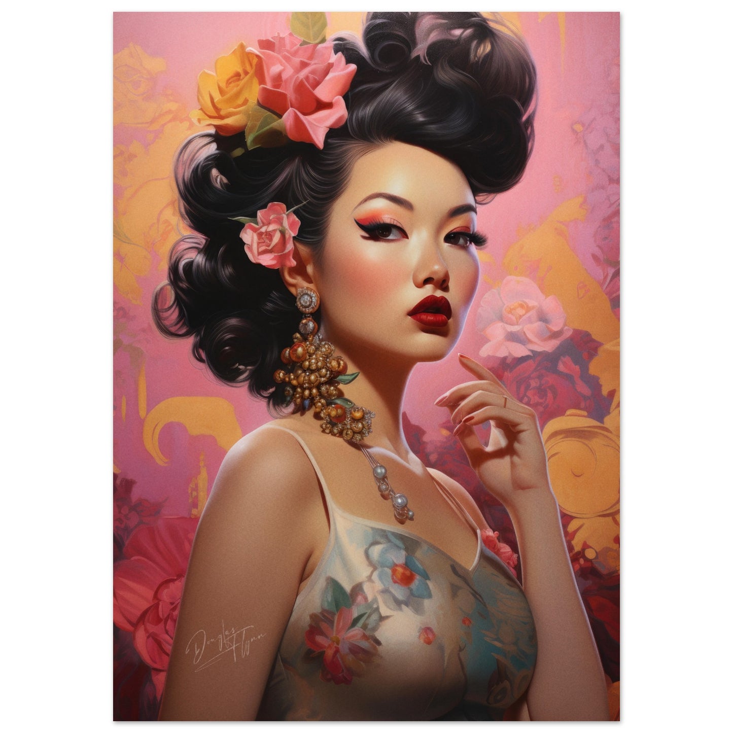 »Girl Oriental Pink Glamour«