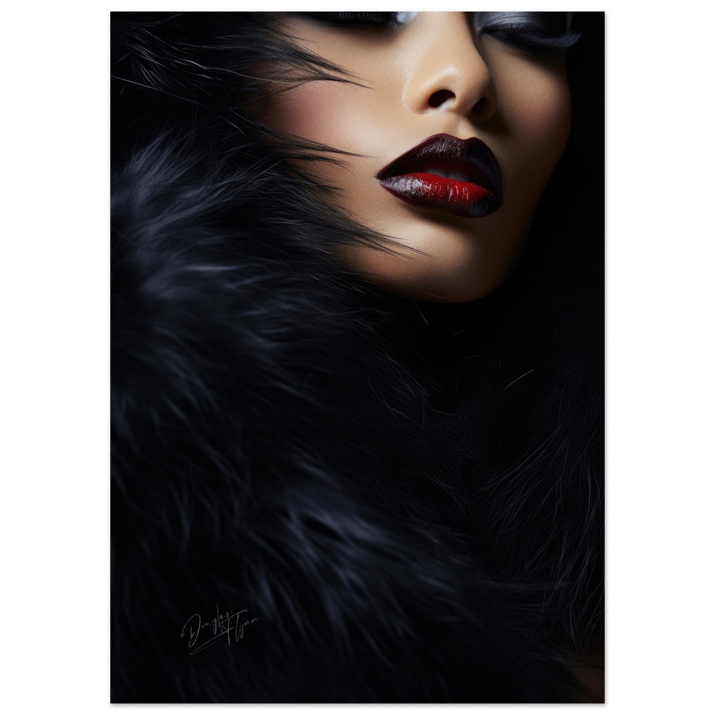 »Girl With Black Fur 1«