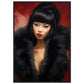»Elegant Lady with Black Fur 4«
