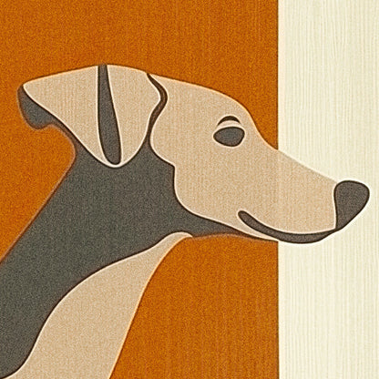 »Calm, Collected, Unstoppable« arty hundposter