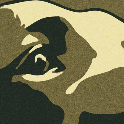 »Less drama, more karma« arty hundposter