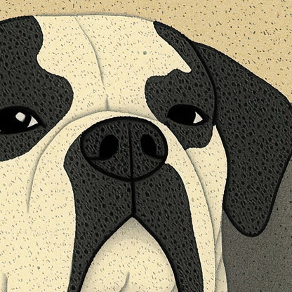 »Too Cool to Care« arty hundposter