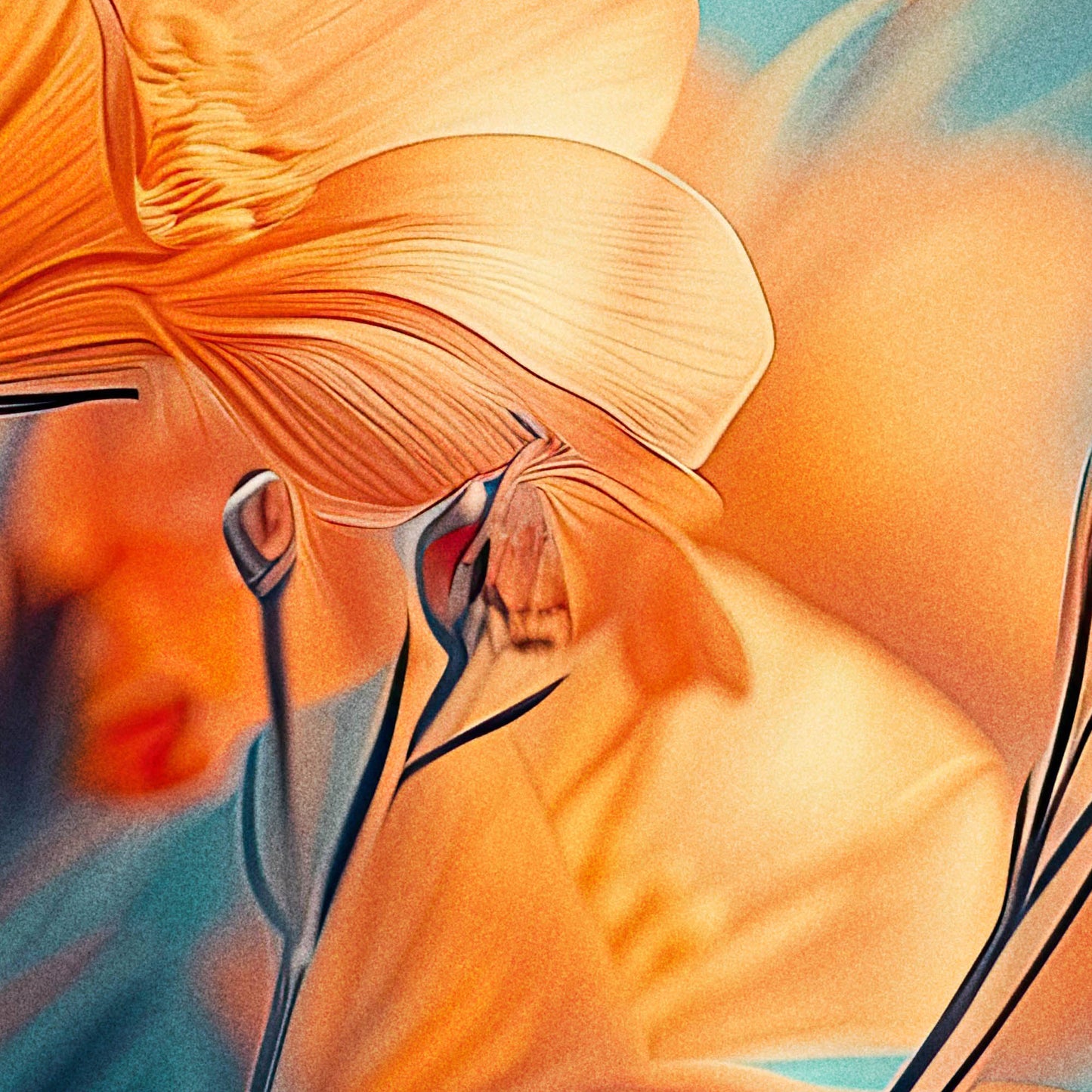 »Palette on Flowerss«, poster i fri fotografisk stil