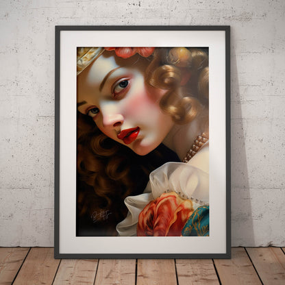 »Anne Rococo Girl Portrait 3«
