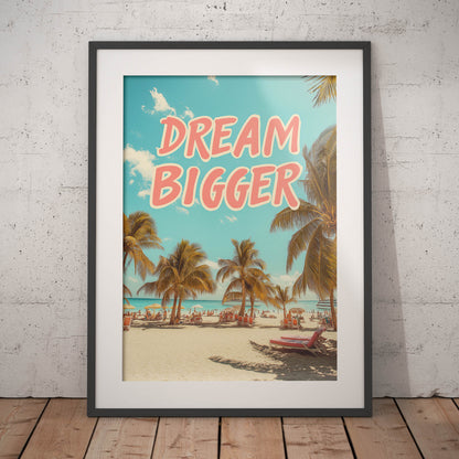»Dream Bigger« satirisk poster