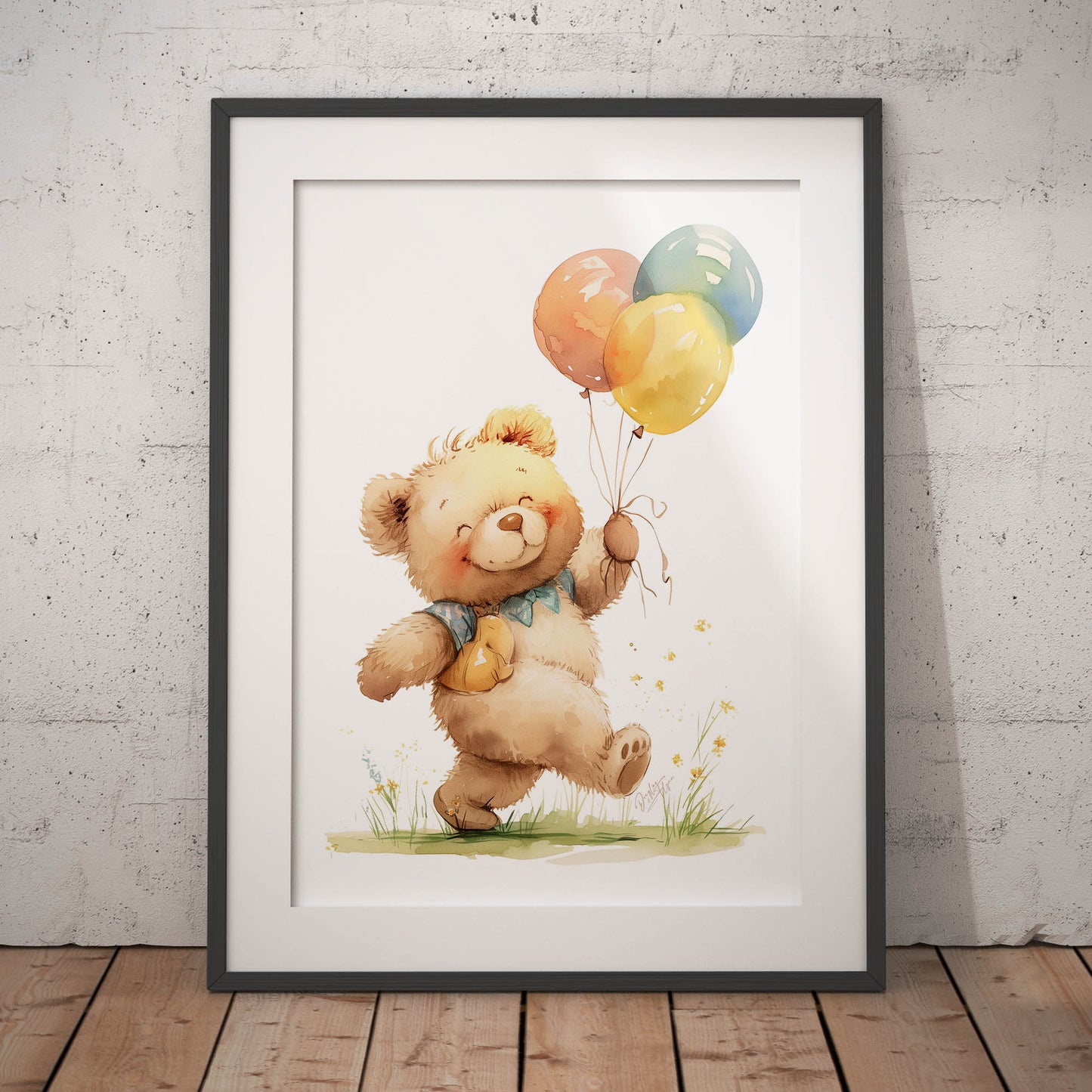 »Teddy And Balloons« barnposter