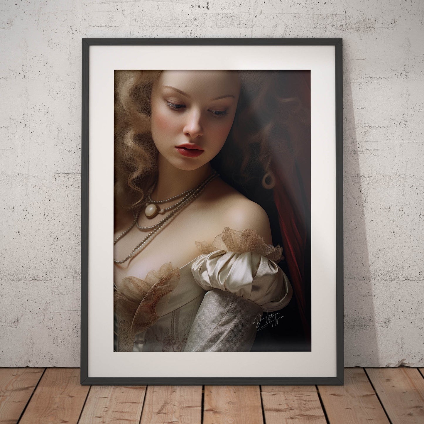 »Anne Rococo Girl Portrait 4«