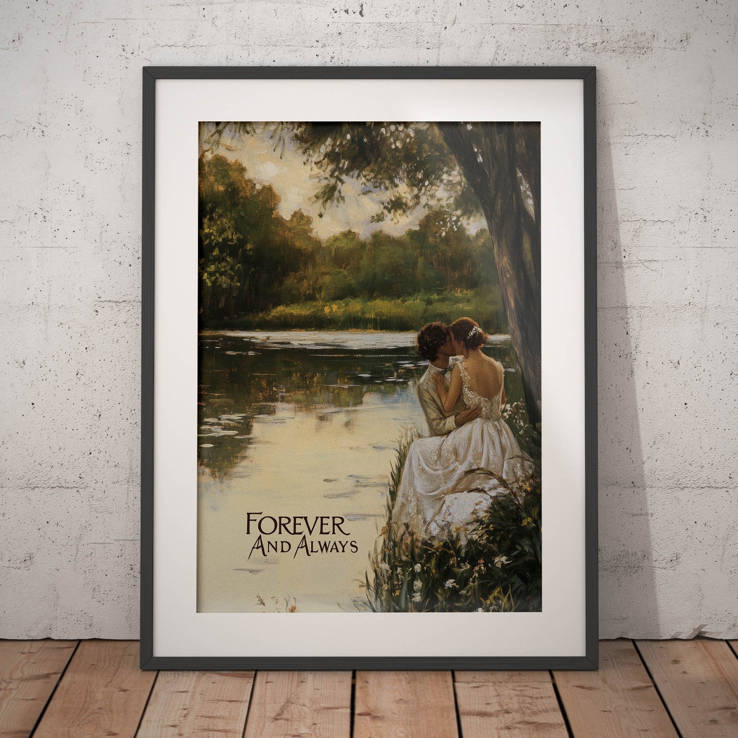 »Forever and Always« romantisk poster