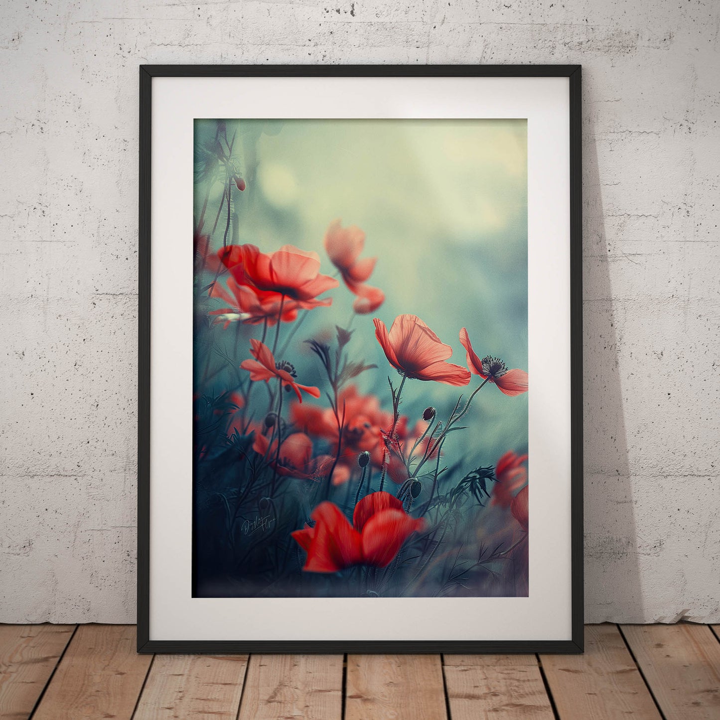»Floral Symphony«, poster i fri fotografisk stil