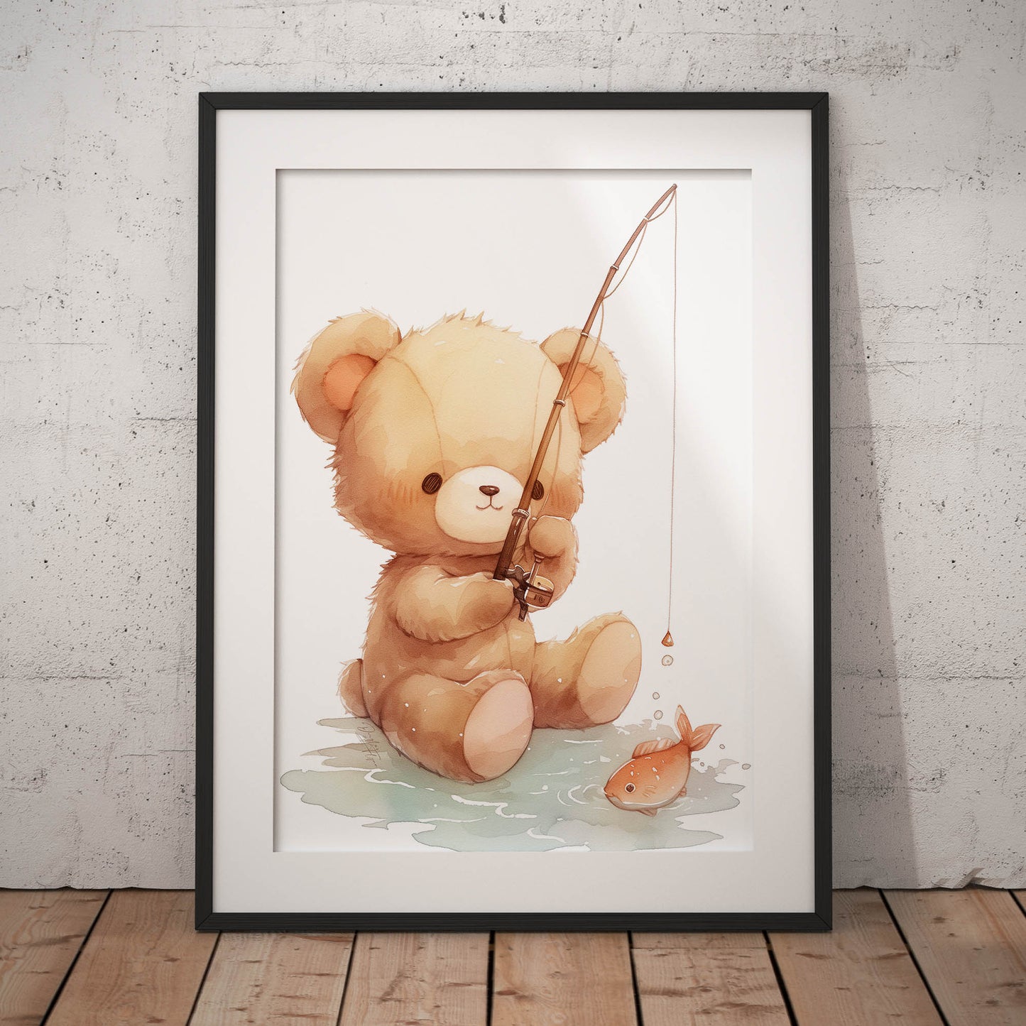 »Teddy Fishing« barnposter