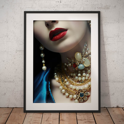 »Jeanette Rococo Girl Close Portrait 3«