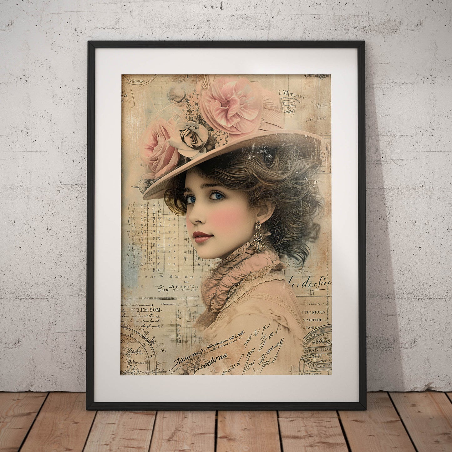 »Lady Wearing a Hat« poster