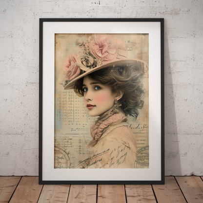 »Lady Wearing a Hat« poster